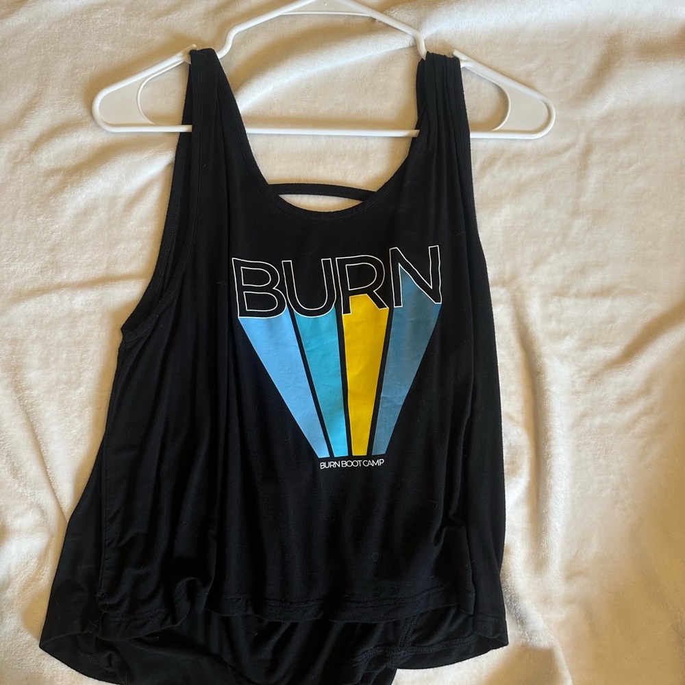 Burn Black Sleeveless Top